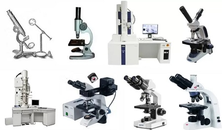  انواع میکروسکوپ نیروی اتمی, انواع میکروسکوپ دیجیتال, انواع میکروسکوپ الکترونی