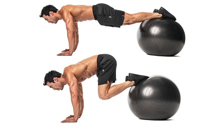  چگونه می توانیم با توپ یوگا ورزش کنیم, تقویت عضلات درونی نیم تنه با توپ یوگا, حرکت با توپ یوگا