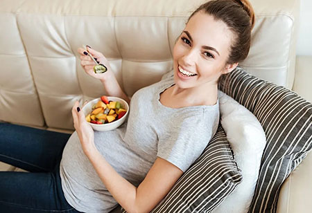 بهترین تغذیه در ماه پنجم بارداری,مصرف میوه و سبزیجات در ماه پنجم بارداری