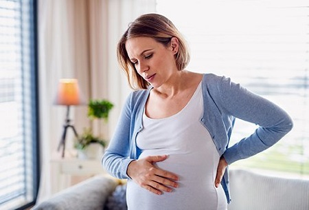 علایم درد لیگامان گرد در دوران بارداری, درد لیگامان گرد در اوایل بارداری, درد رباط گرد در دوران بارداری